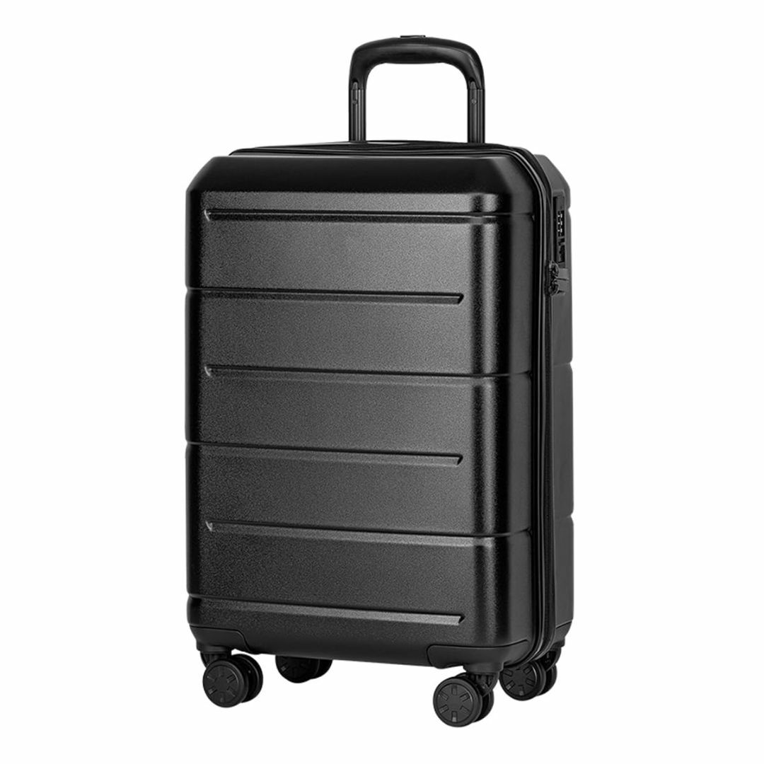 【色: Black】[CXXQ] スーツケース 大容量 キャリーケース Mサイズ