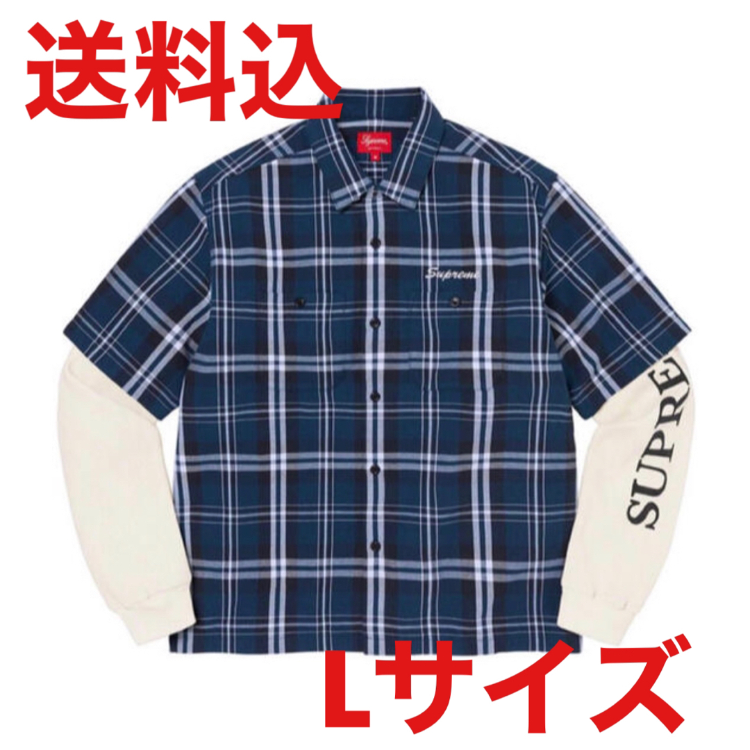 Supreme Thermal Work Shirt Blue L