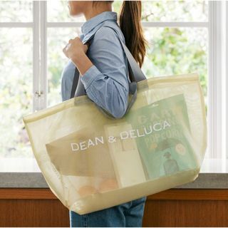 ディーンアンドデルーカ(DEAN & DELUCA)の値下げ！DEAN&DELUCA メッシュトートバッグ　シトラスイエロー　新品(トートバッグ)