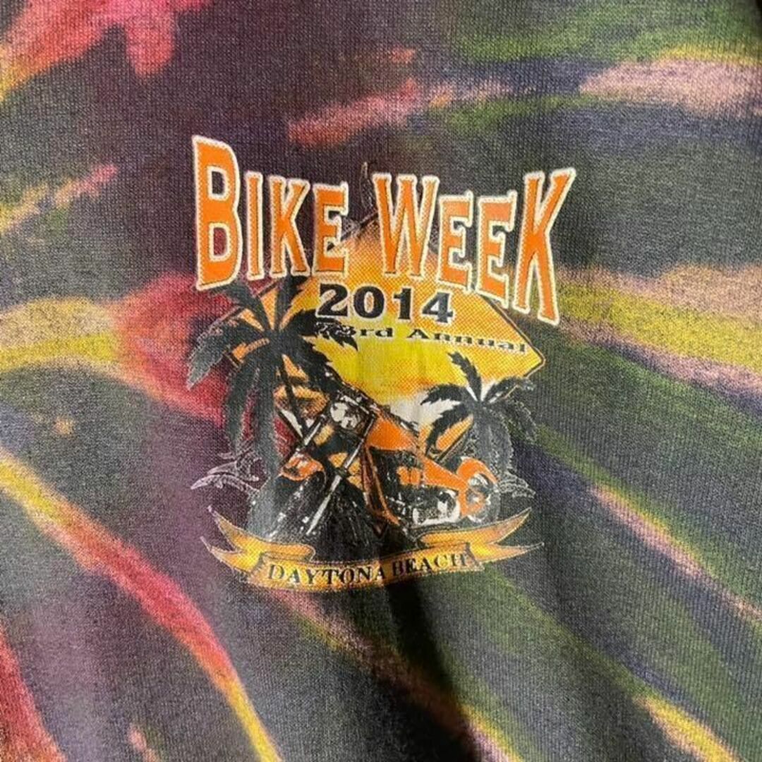 【アメリカ古着❗️】タイダイ柄BIKEWEEK デイトナビーチ　XLビッグサイズ メンズのトップス(Tシャツ/カットソー(半袖/袖なし))の商品写真