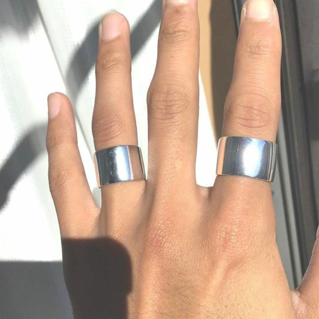 4連リング silver925コーティング　メンズ オープンリング　指輪