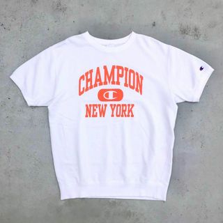 チャンピオン(Champion)のChampion チャンピオン 半袖 スウェット Lサイズ ホワイト 白色(スウェット)