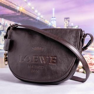 ロエベ(LOEWE)のLOEWE ロエベ ヘリテージ ミニショルダーバッグ ダークブラウン(ショルダーバッグ)