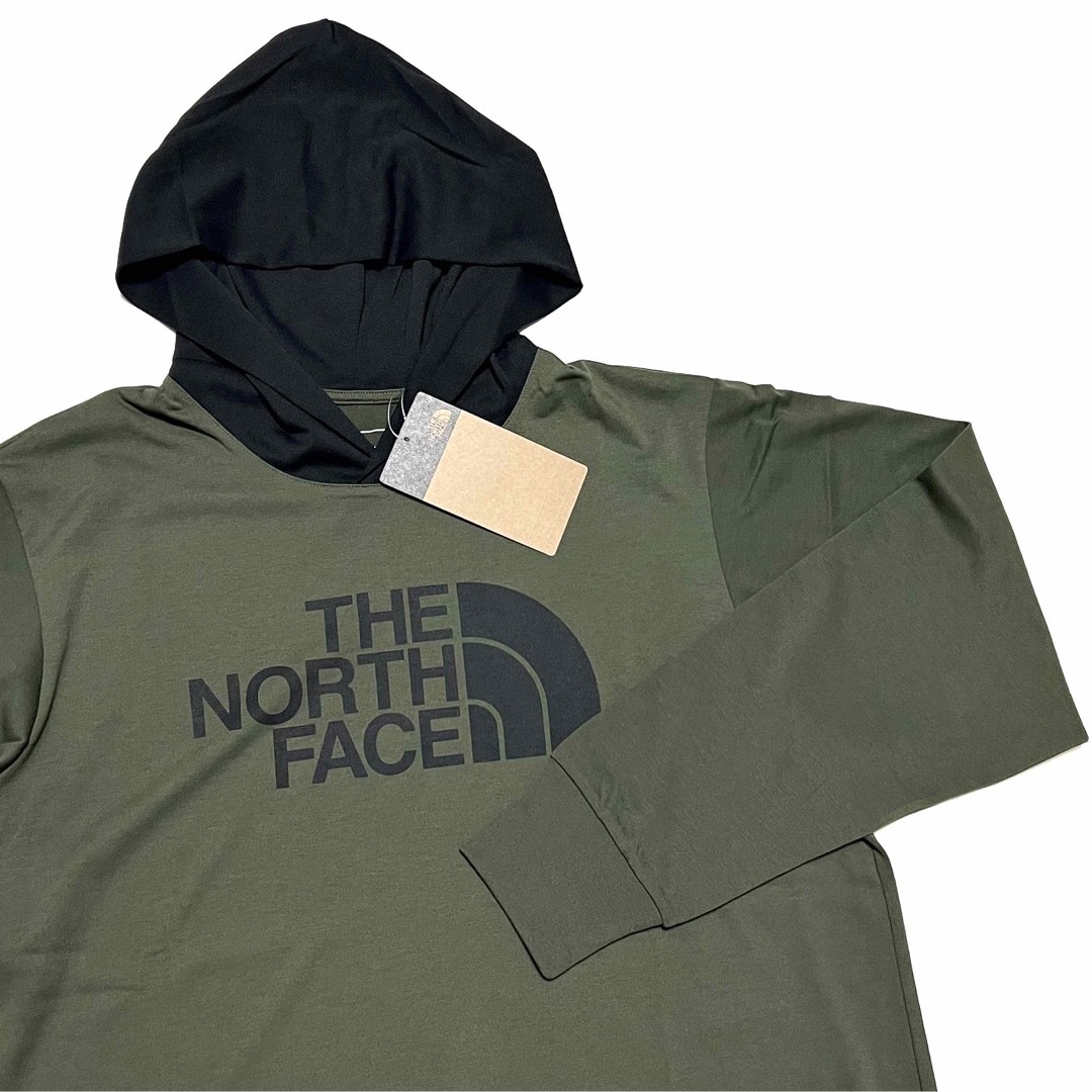 THE NORTH FACE(ザノースフェイス)のXL 新品 ノースフェイス ビッグロゴフーティ ロンT フード Tシャツ 長袖 メンズのトップス(Tシャツ/カットソー(七分/長袖))の商品写真