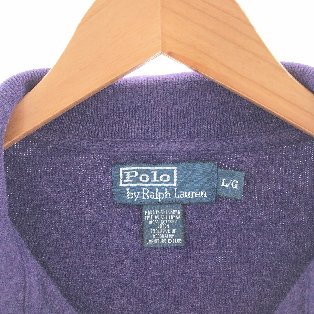 Ralph Lauren(ラルフローレン)の古着 ラルフローレン Ralph Lauren POLO by Ralph Lauren コットンニットハーフジップセーター メンズL /taa001551 メンズのトップス(ニット/セーター)の商品写真