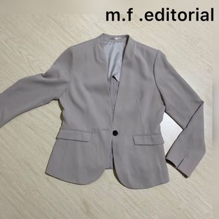 エムエフエディトリアル(m.f.editorial)の未使用品❣️m.f.editorial ノーカラージャケット Lサイズ(ノーカラージャケット)