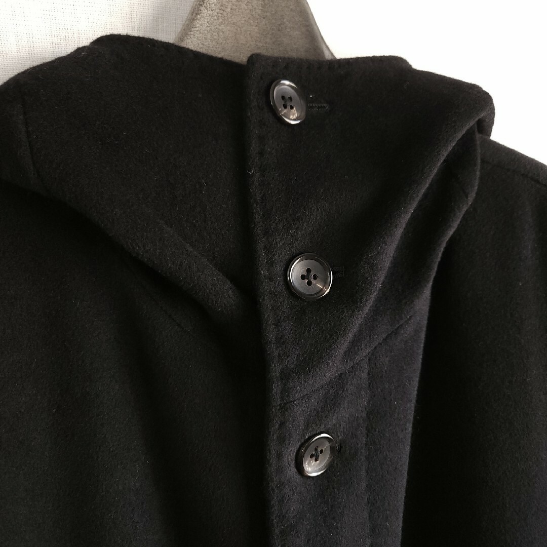 Yohji Yamamoto POUR HOMME(ヨウジヤマモトプールオム)の04AW YohjiYamamoto POUR HOMME アンゴラフードコート メンズのジャケット/アウター(モッズコート)の商品写真