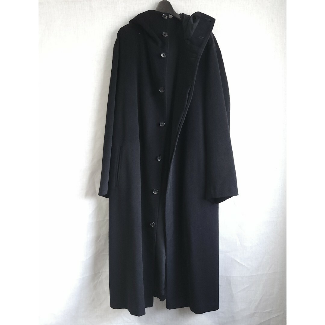 Yohji Yamamoto POUR HOMME(ヨウジヤマモトプールオム)の04AW YohjiYamamoto POUR HOMME アンゴラフードコート メンズのジャケット/アウター(モッズコート)の商品写真