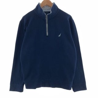 ノーティカ(NAUTICA)の古着 ノーティカ NAUTICA ハーフジップスウェットシャツ トレーナー メンズL /taa001074(スウェット)