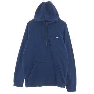 ナイキ(NIKE)の古着 ナイキ NIKE スウェットハーフジップパーカー レディースXXL /taa001593(トレーナー/スウェット)