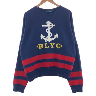 ラルフローレン(Ralph Lauren)の古着 ラルフローレン Ralph Lauren POLO RALPH LAUREN ロゴスウェット トレーナー メンズXL /taa001899(スウェット)