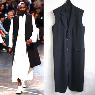 ヨウジヤマモトプールオム(Yohji Yamamoto POUR HOMME)の04SS Yohji Yamamoto Pour homme ロングジャケット(ベスト)