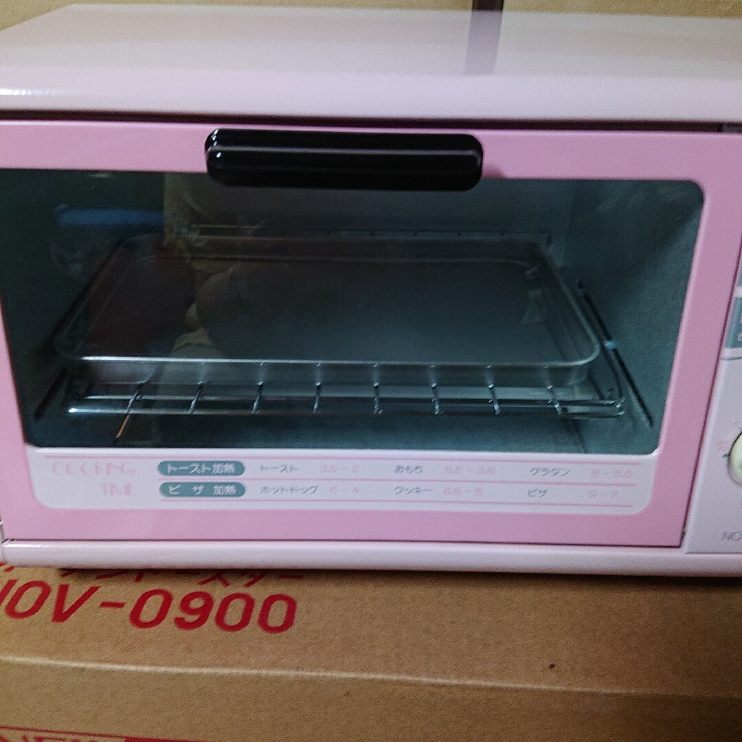 オーブントースター昭和レトロピンク色家電 スマホ/家電/カメラの調理家電(調理機器)の商品写真
