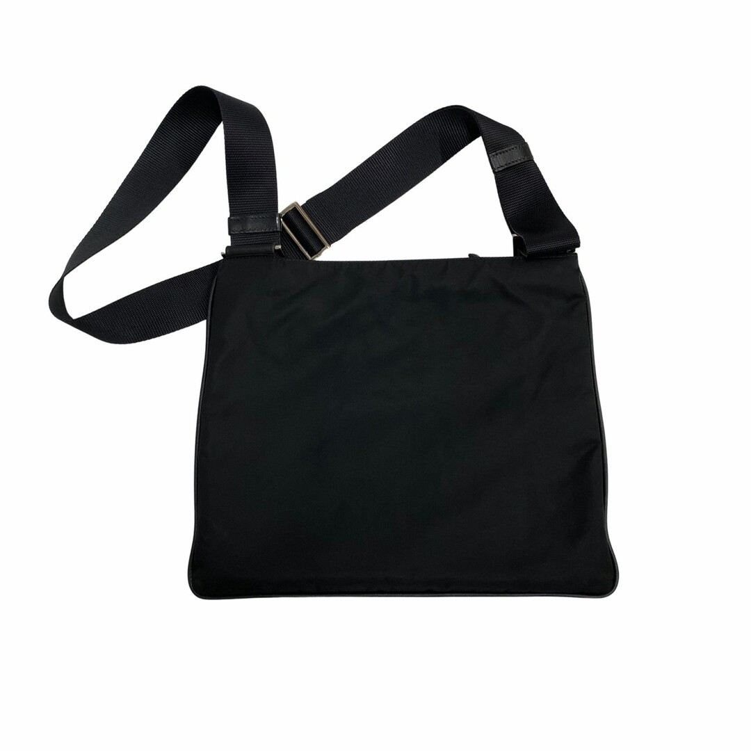 PRADA - 極 美品 PRADA プラダ 三角ロゴ 金具 ナイロン レザー 本革