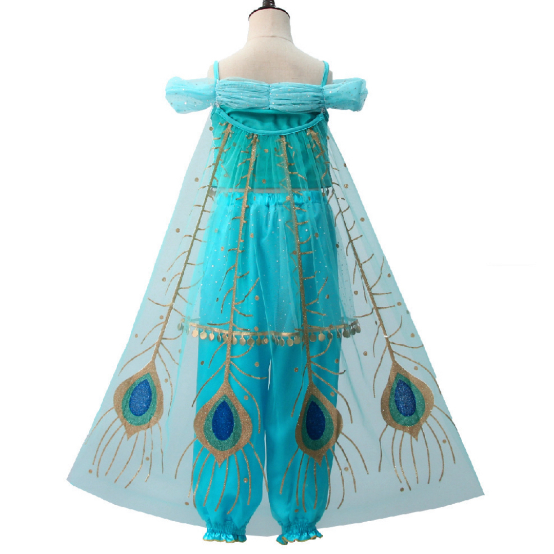 Disney(ディズニー)のジャスミン衣装　ハロウィンコスチューム　130サイズ エンタメ/ホビーのコスプレ(衣装一式)の商品写真