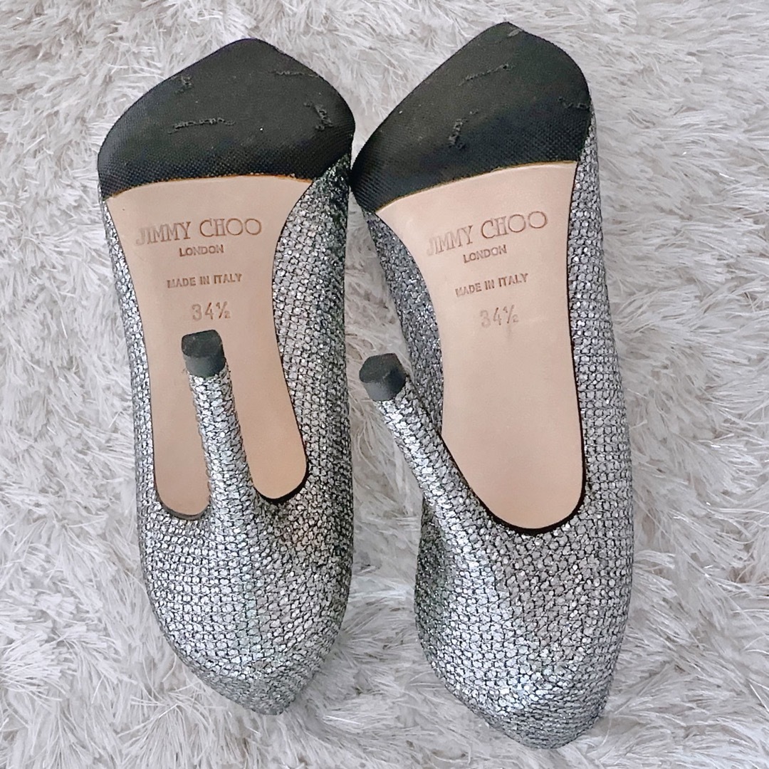 jimmy choo ジミーチュウ　クリスタル　パンプス　ハイヒール　新品同様