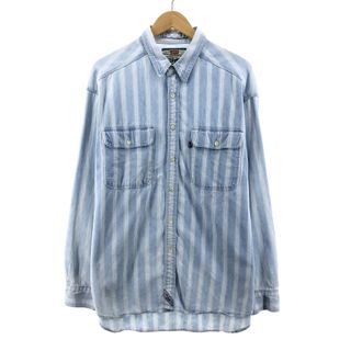 Levi's - 古着 90年代 リーバイス Levi's 長袖 コットンストライプ