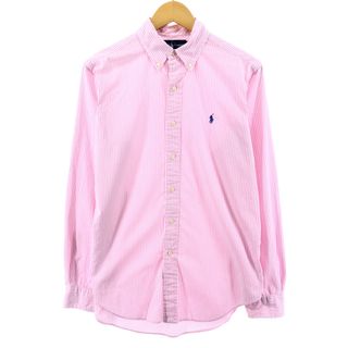 ラルフローレン(Ralph Lauren)の古着 ラルフローレン Ralph Lauren CLASSIC FIT 長袖 ボタンダウンストライプシャツ メンズL /eaa383965(シャツ)