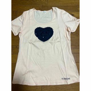 コトゥー(COTOO)のCOTTO コトゥー ビジューTシャツ ハート(Tシャツ(半袖/袖なし))