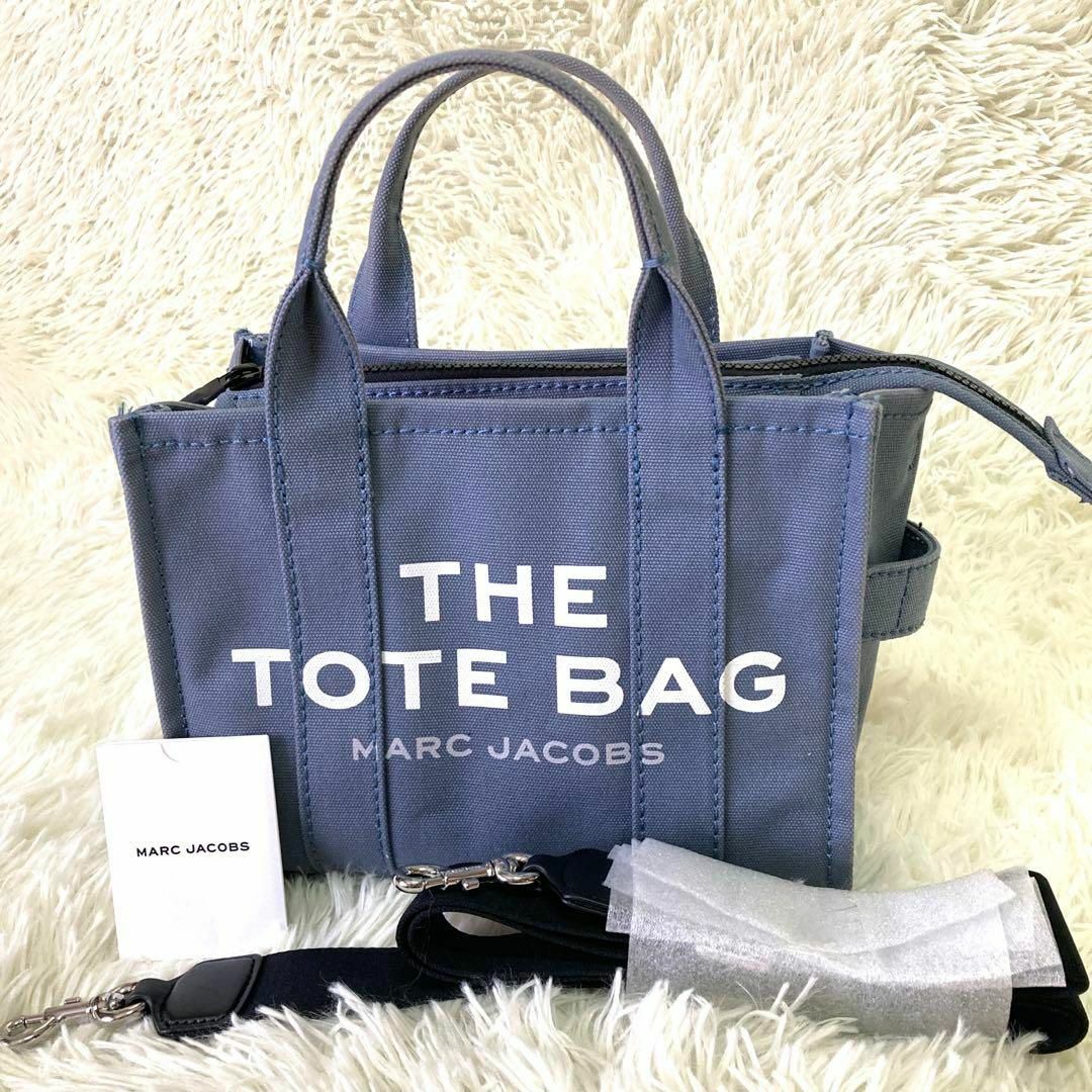 未使用に近い美品　マークジェイコブス THE TOTE BAG 青　2way | フリマアプリ ラクマ