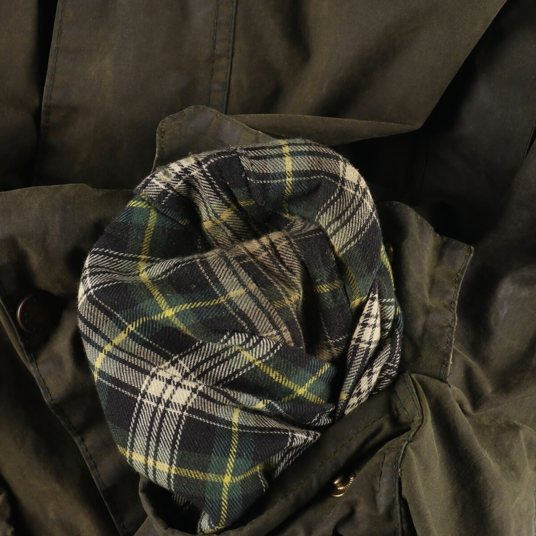 Barbour(バーブァー)の古着 90年代 バブアー Barbour BORDER ボーダー 旧3ワラント ワックスコットン オイルドジャケット 英国製 C48 メンズXXL ヴィンテージ /eaa372646 メンズのジャケット/アウター(その他)の商品写真