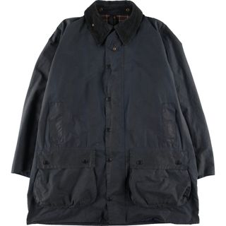 バーブァー(Barbour)の古着 90年代 バブアー Barbour BORDER ボーダー 旧3ワラント ワックスコットン オイルドジャケット 英国製 メンズXXL ヴィンテージ /eaa372647(その他)