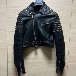 ディーゼルブラックゴールド(DIESEL BLACK GOLD)のディーゼルブラックゴールド　スタッズ　ライダースジャケット(ライダースジャケット)