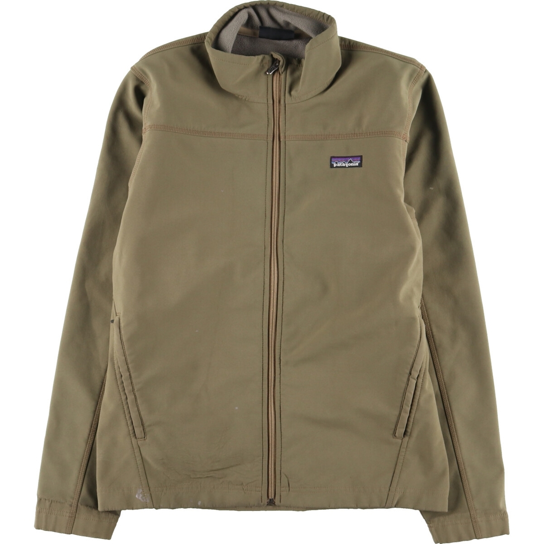 パタゴニア Patagonia WINDPROOF LEEWAY JACKET ソフトシェルジャケット メンズM /eaa378291ベージュ系ブラウン柄