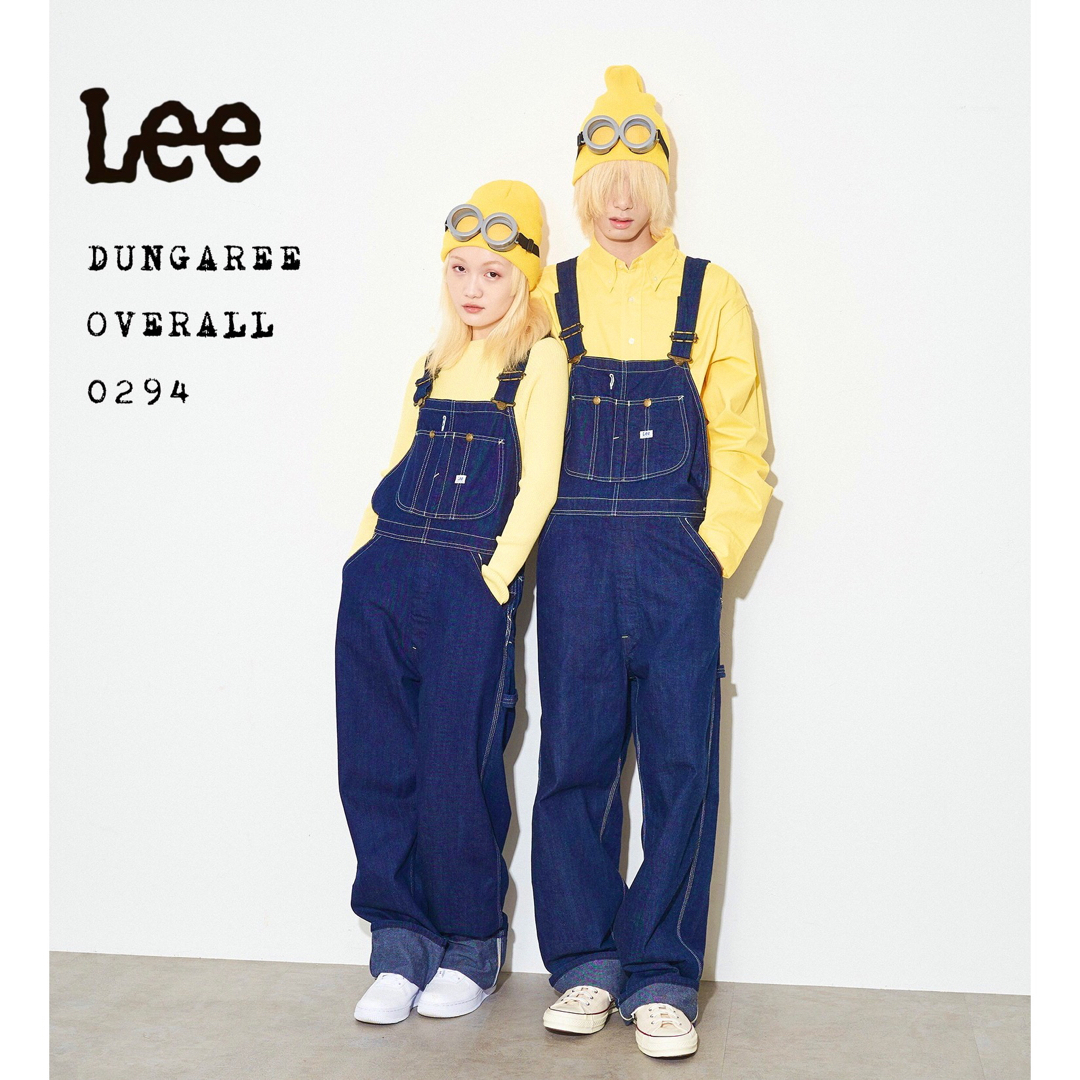 【超美品】Lee ユニセックス ダンガリーズオーバーオール 28×33