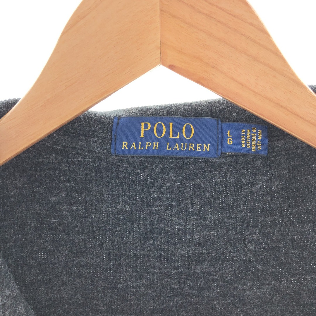 Ralph Lauren(ラルフローレン)の古着 ラルフローレン Ralph Lauren POLO RALPH LAUREN コットンニットハーフジップセーター メンズL /taa001478 メンズのトップス(ニット/セーター)の商品写真