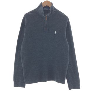 ラルフローレン(Ralph Lauren)の古着 ラルフローレン Ralph Lauren POLO RALPH LAUREN コットンニットハーフジップセーター メンズL /taa001478(ニット/セーター)