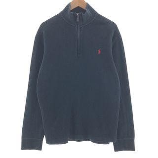 ラルフローレン(Ralph Lauren)の古着 ラルフローレン Ralph Lauren POLO by Ralph Lauren コットンニットハーフジップセーター メンズXL /taa001475(ニット/セーター)