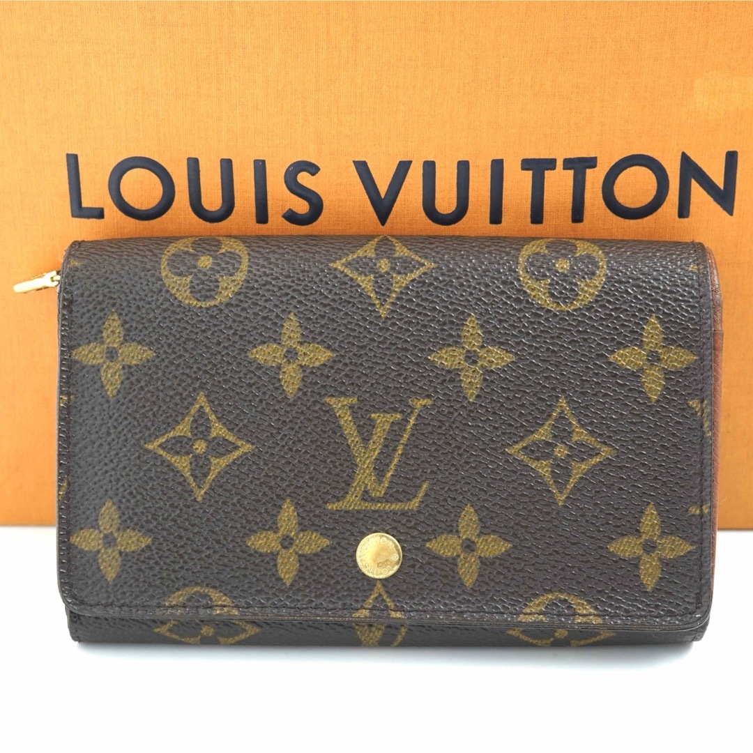 【美品】LOUISVUITTON モノグラム　二つ折り　L字ファスナー