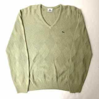 ラコステ(LACOSTE)のLACOSTE アーガイル ダイヤ柄 Vネック ニットセーター(ニット/セーター)