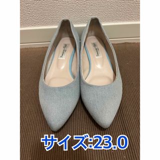 デニム柄 パンプス サイズ23.0(ハイヒール/パンプス)