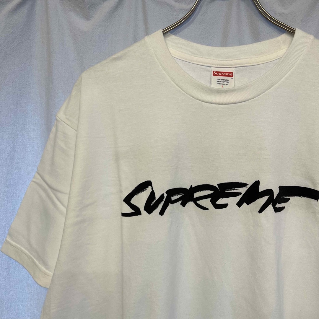 白S supreme Futura Logo Tee