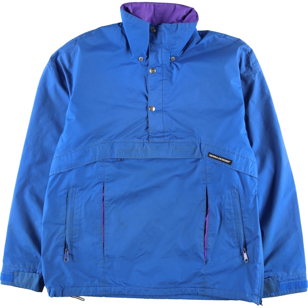 80年代 シエラデザインズ SIERRA DESIGNS GORE-TEX ゴアテックス アノラックパーカー カナダ製 メンズL ヴィンテージ /eaa378098ブルー系水色パープル系紫色柄