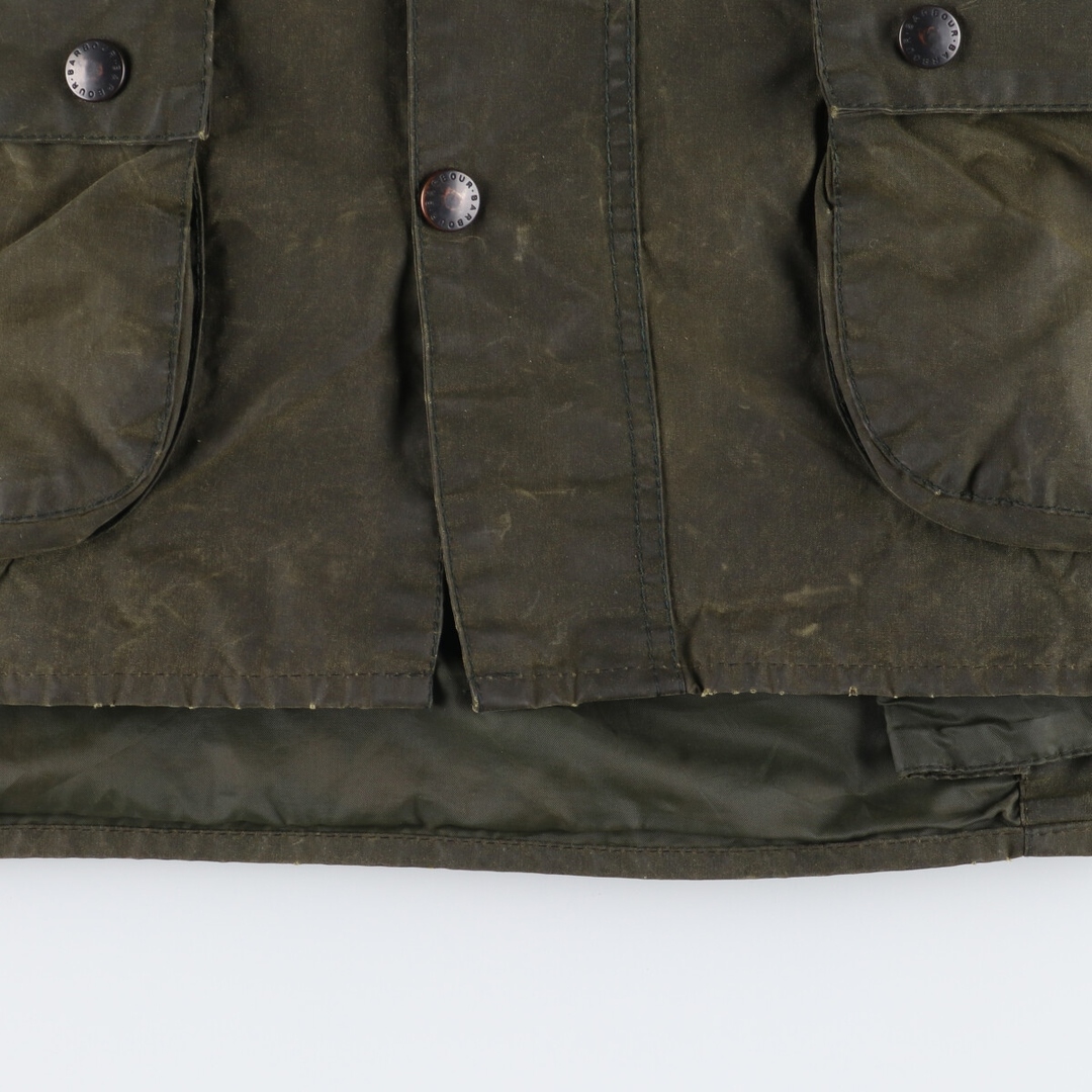 古着 90年代 バブアー Barbour BEDALE ビデイル 旧3ワラント ワックスコットン オイルドジャケット 英国製 C48 メンズXL  ヴィンテージ /eaa372651