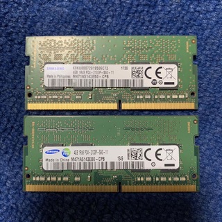 サムスン(SAMSUNG)のSAMSUNG ノートPC メモリ1Rx8 PC4-2133P 4GBx2枚(ノートPC)