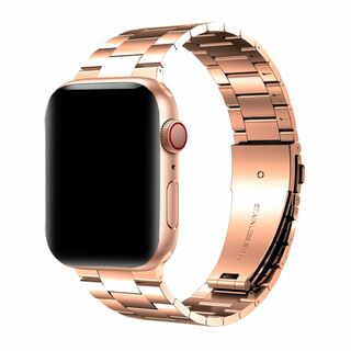  Apple watch 三連メタルベルト 24×20㎜ ローズゴールド3520(金属ベルト)