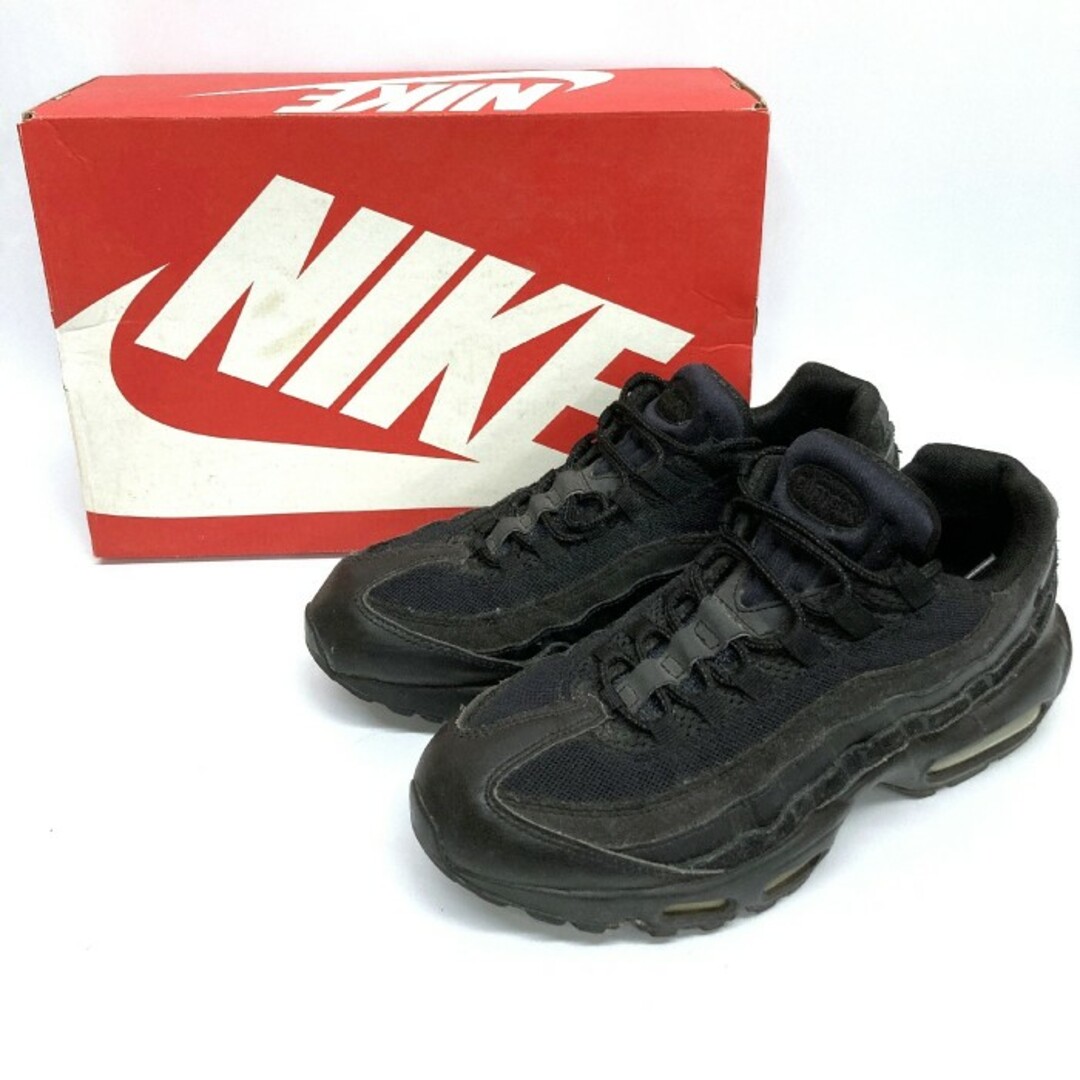 ★NIKE ナイキ 749766-009 AIR MAX 95 ESSENTIAL TRIPLE BLACK エア マックス95 エッセンシャル トリプル ブラック size28cmUK9ナイキ黒タグ箱