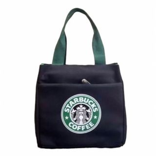 スターバックス(Starbucks)の【スタババッグ 】スターバックス ミニトートバッグ 弁当バッグ 黒(トートバッグ)