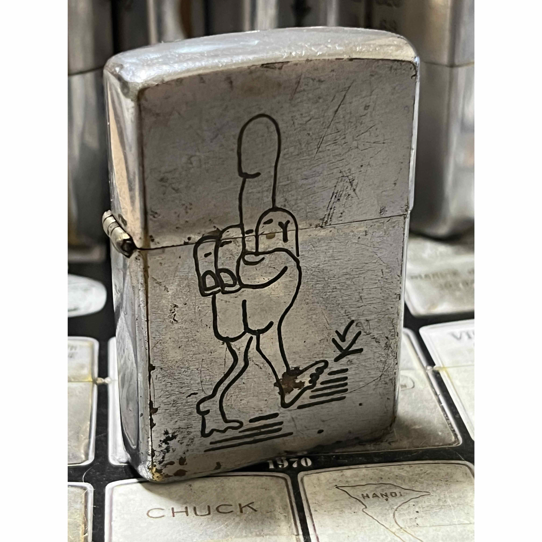 【ベトナムZIPPO】本物 1967年製ベトナムジッポー「ファックマン」TAY