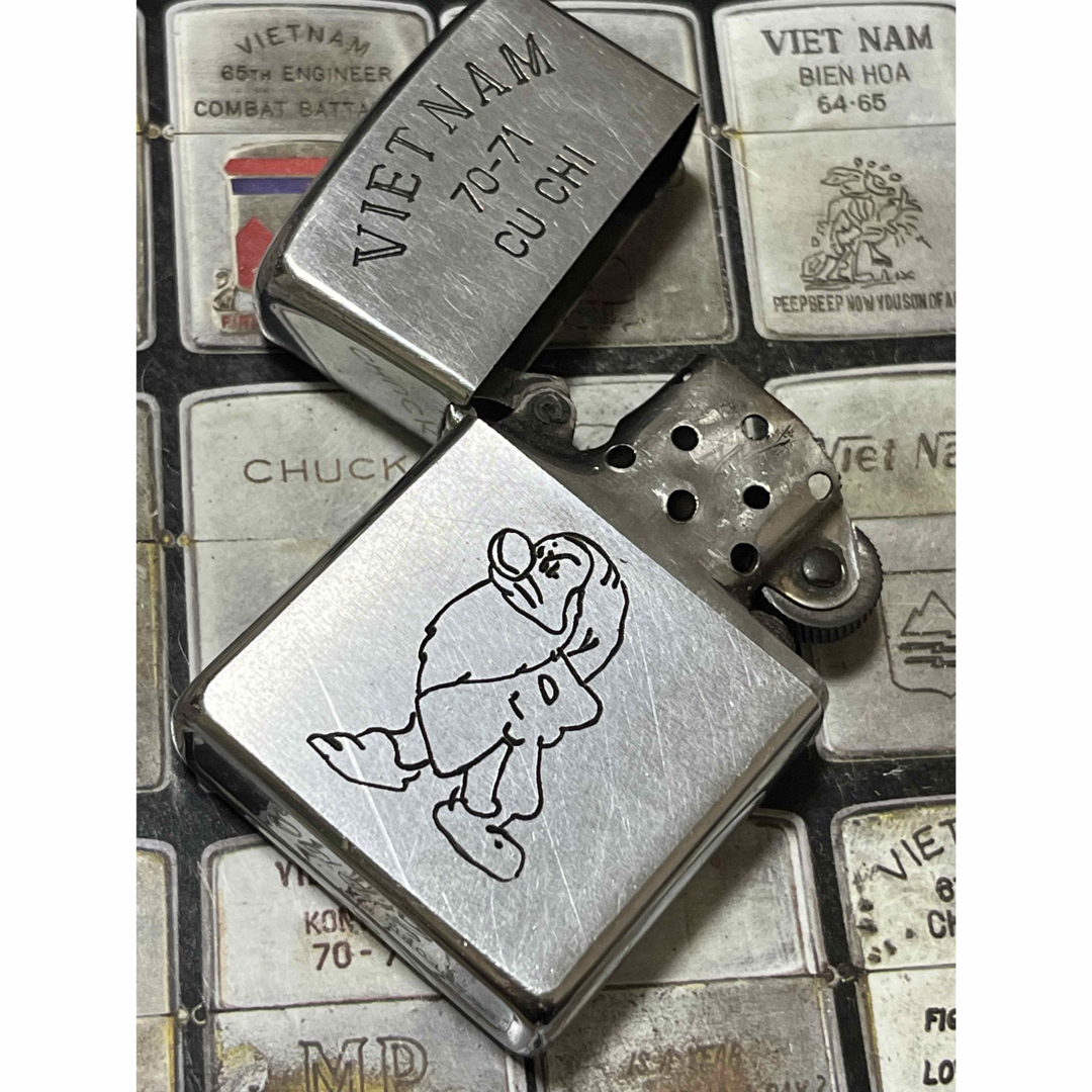 【ベトナムZIPPO】本物 1970年製ベトナムジッポー「7人の小人」ディズニー