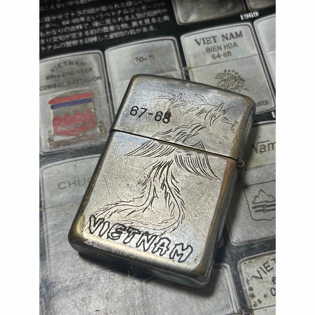 ベトナムZIPPO】本物 1967年製ベトナムジッポー「朱雀」 タバコグッズ