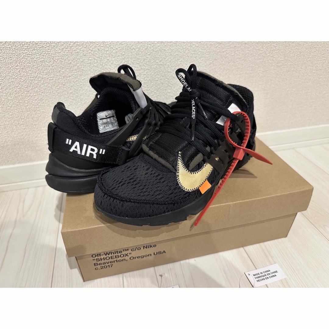 美品 NIKE OFF-WHITE AIR PRESTO BLK 27cm 1