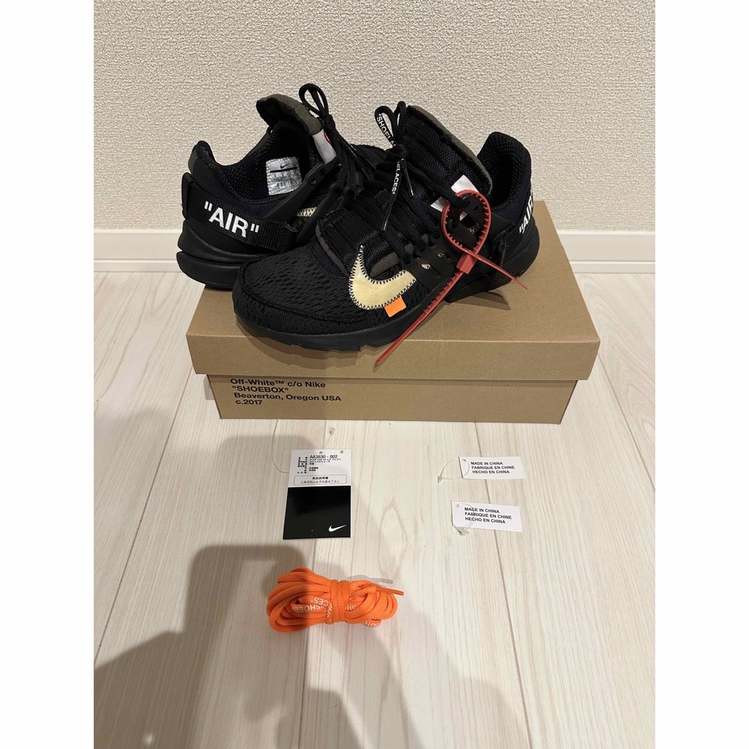 美品 NIKE OFF-WHITE AIR PRESTO BLK 27cm