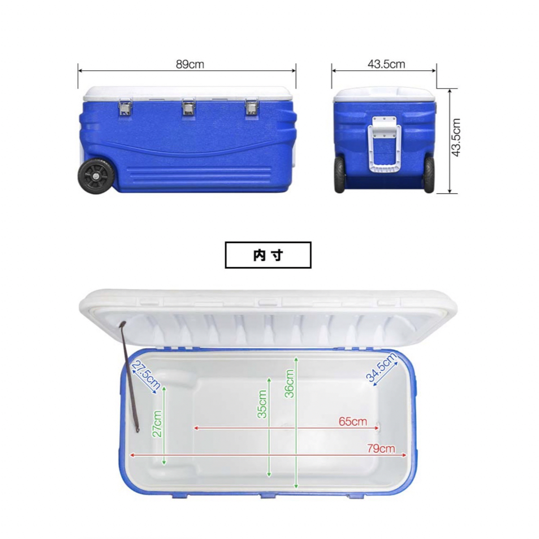 FIELDOOR(フィールドア)のクーラーボックス100L スポーツ/アウトドアのアウトドア(その他)の商品写真