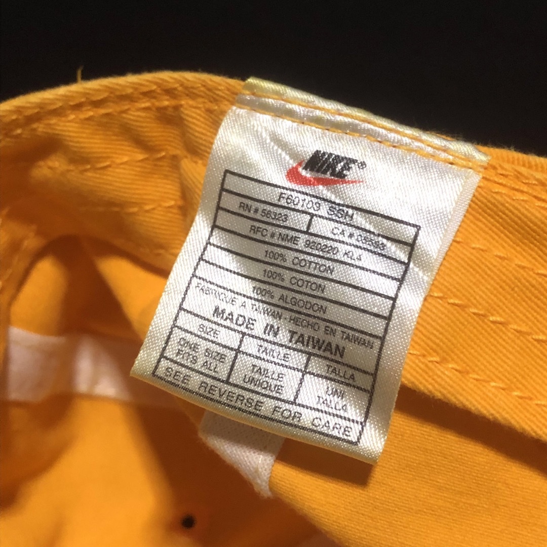 90s 00s deadstock ACG cap NIKE y2k 黄色 新品