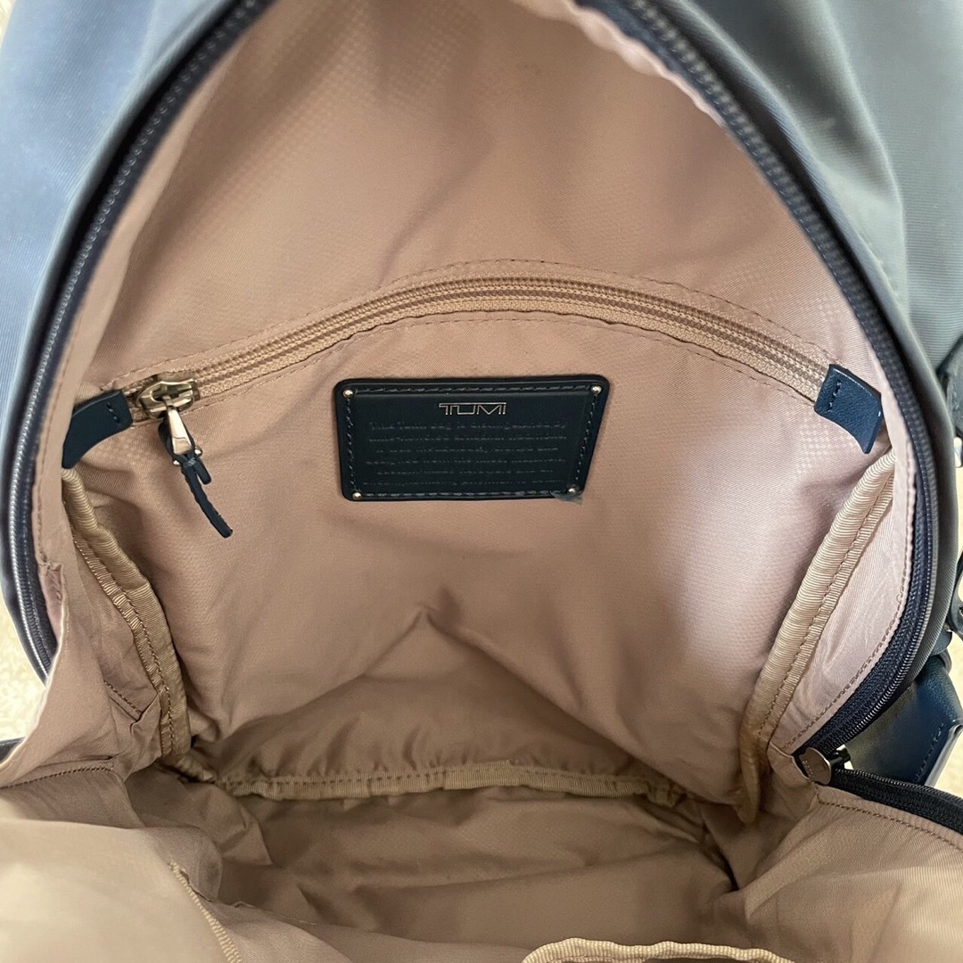 TUMI ボディバッグ リュック 2way ナイロン ブルー ナディア